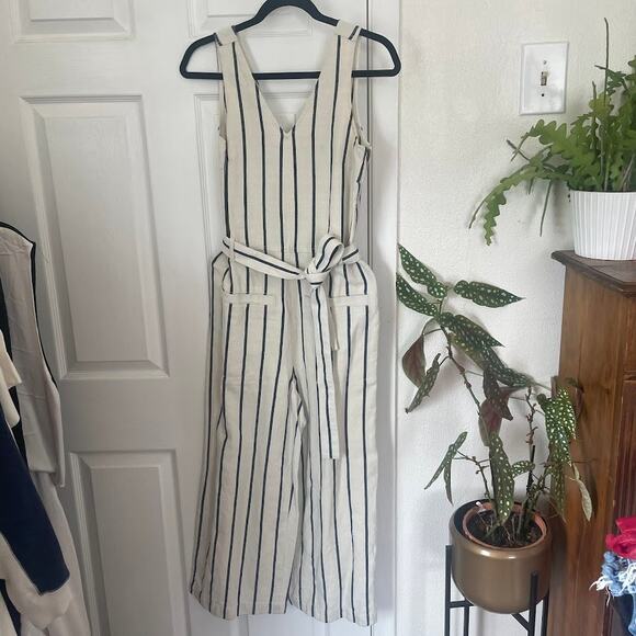 NWT Madewell Striped Pull-On Jumpsuit - Picture 2 of 5